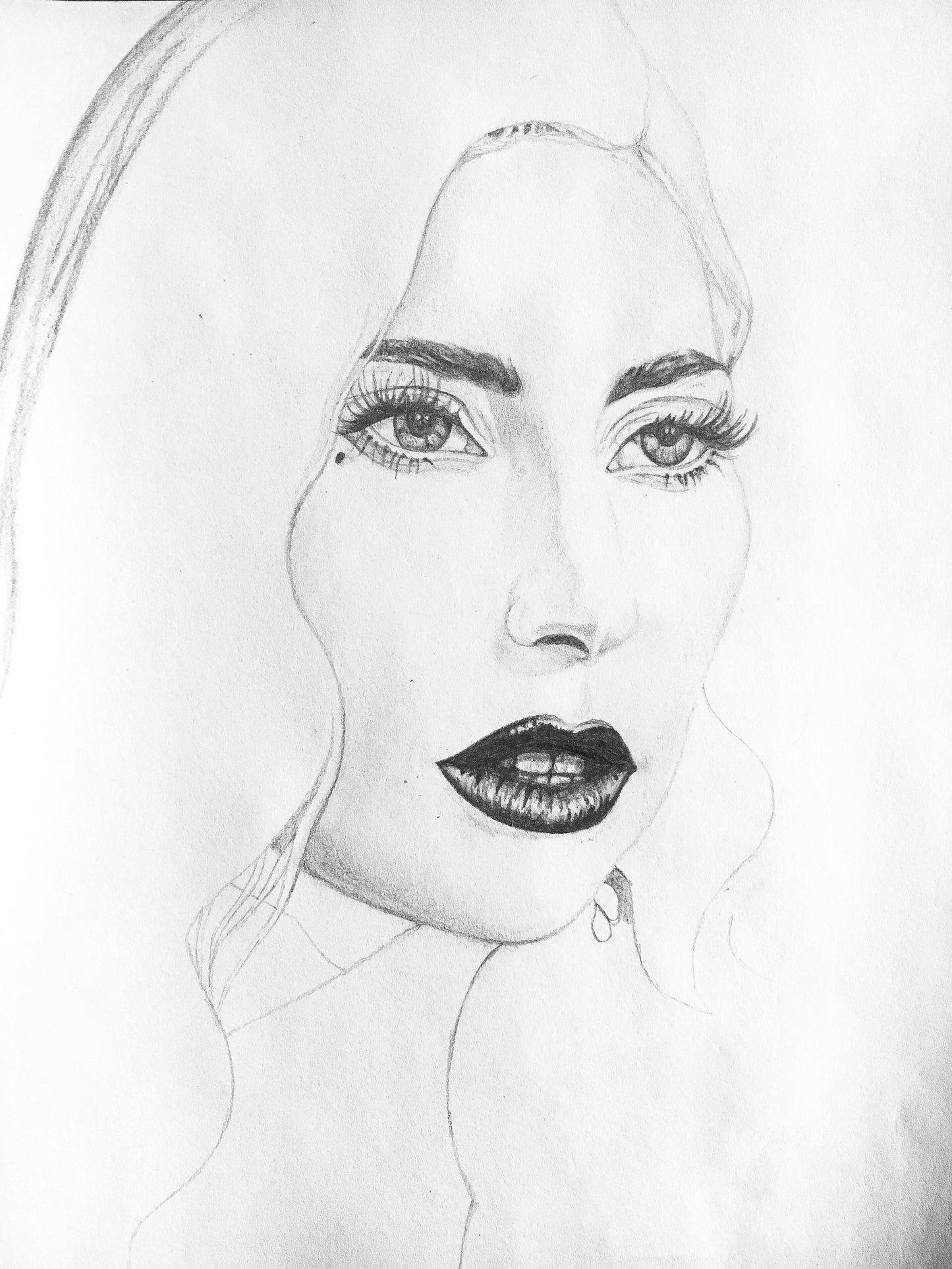 Detailed Graphite Pencil Drawing, "A Star Is Born"