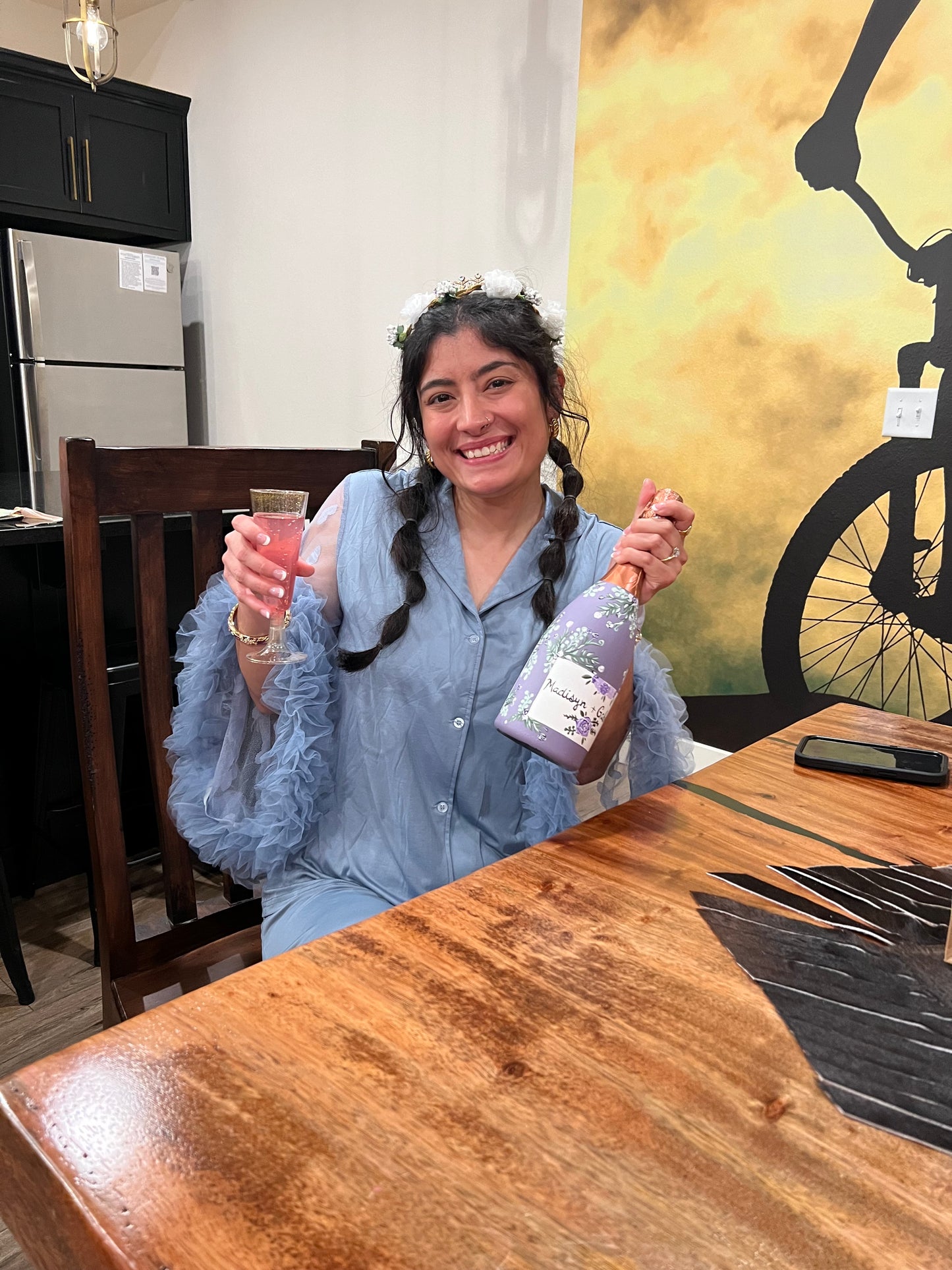 SOLD ON REQUEST: Celebratory, Thematic, Custom-Painted Bottles! 🍾🎨🥂