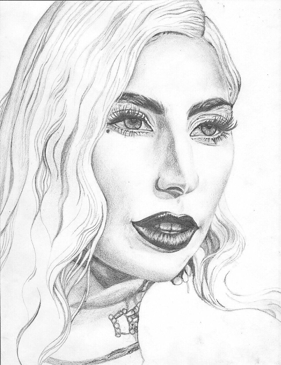 Detailed Graphite Pencil Drawing, "A Star Is Born"