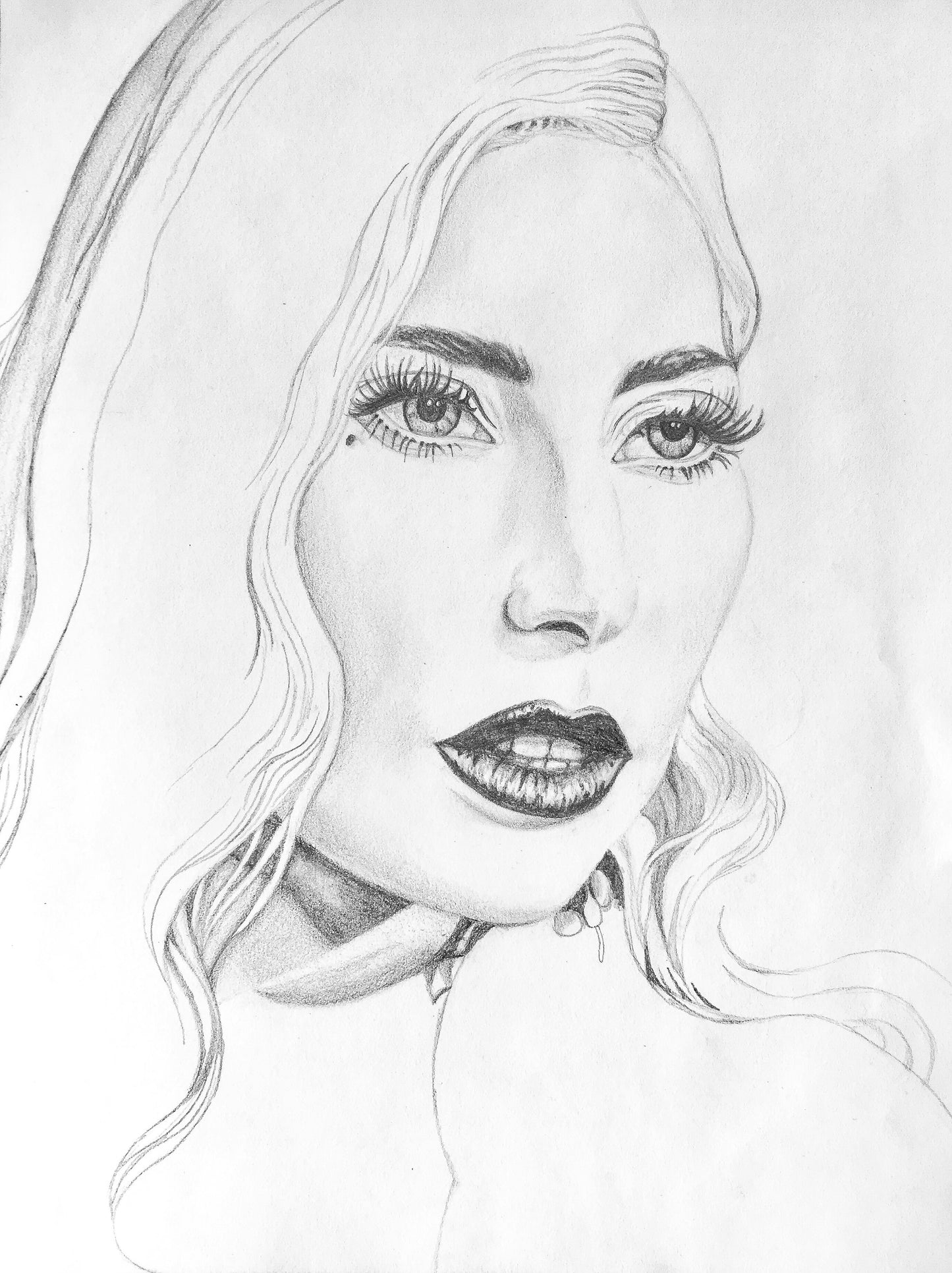 Detailed Graphite Pencil Drawing, "A Star Is Born"