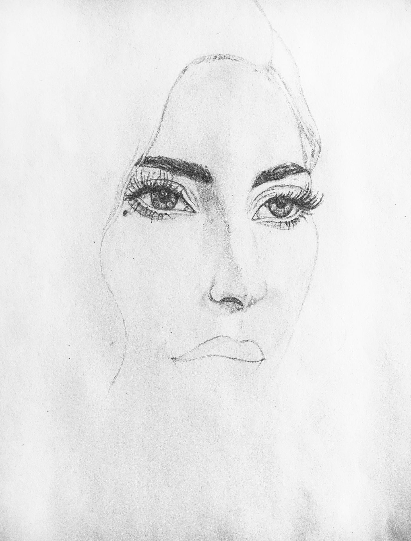 Detailed Graphite Pencil Drawing, "A Star Is Born"