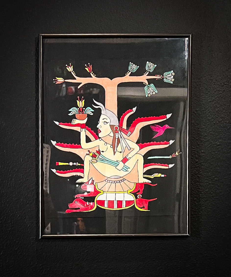 Culture aztèque, peinture de gâteaux à l’aquarelle, « Devenir Mayahuel »