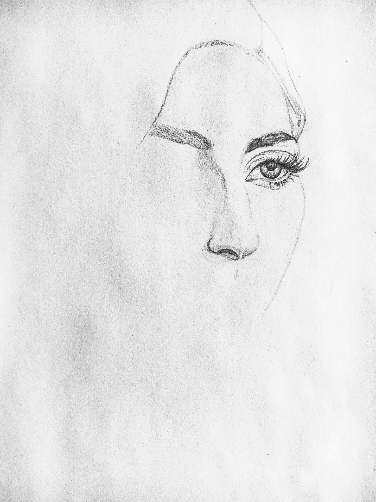 Detailed Graphite Pencil Drawing, "A Star Is Born"
