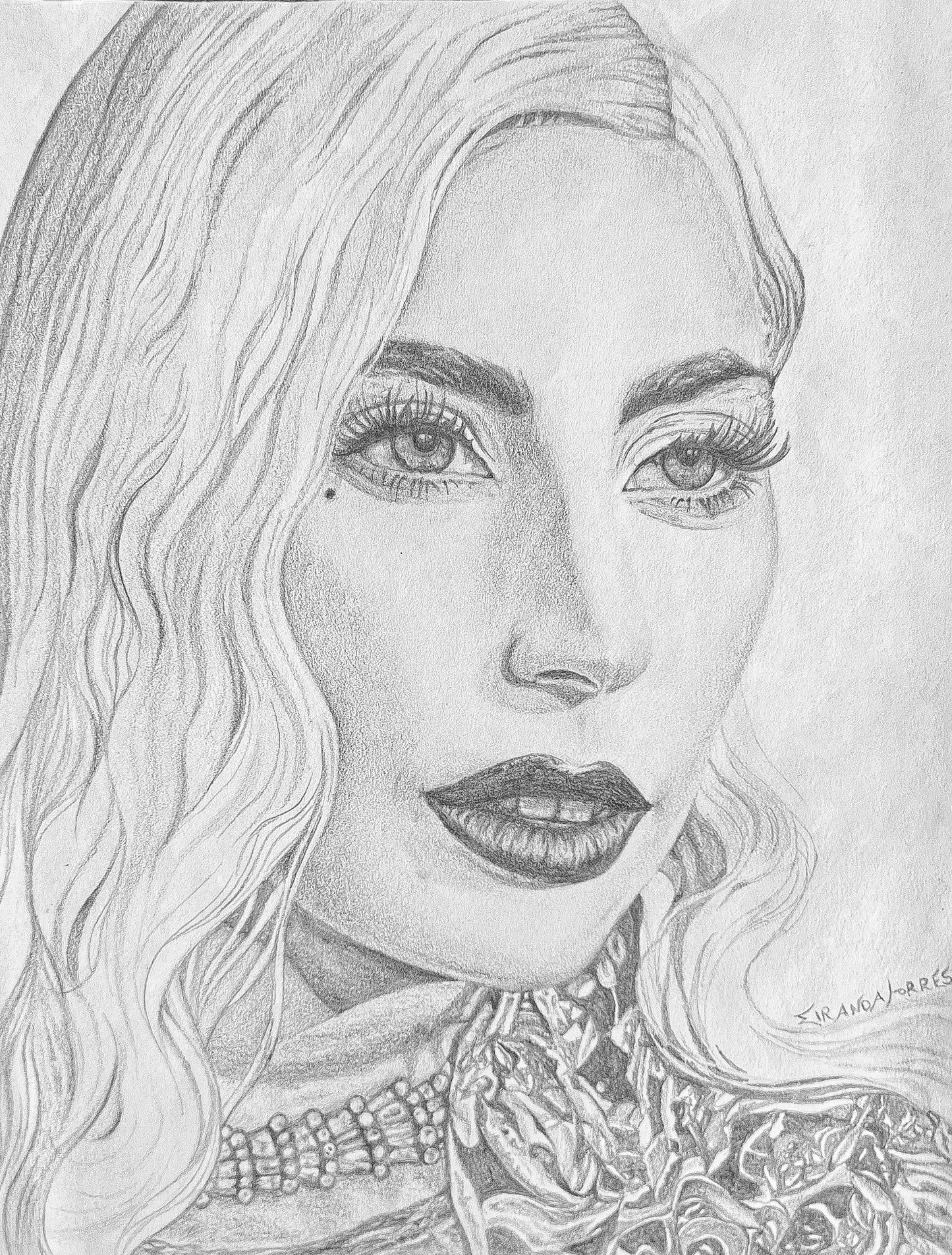 Detailed Graphite Pencil Drawing, "A Star Is Born"