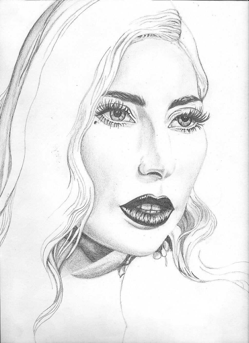 Detailed Graphite Pencil Drawing, "A Star Is Born"