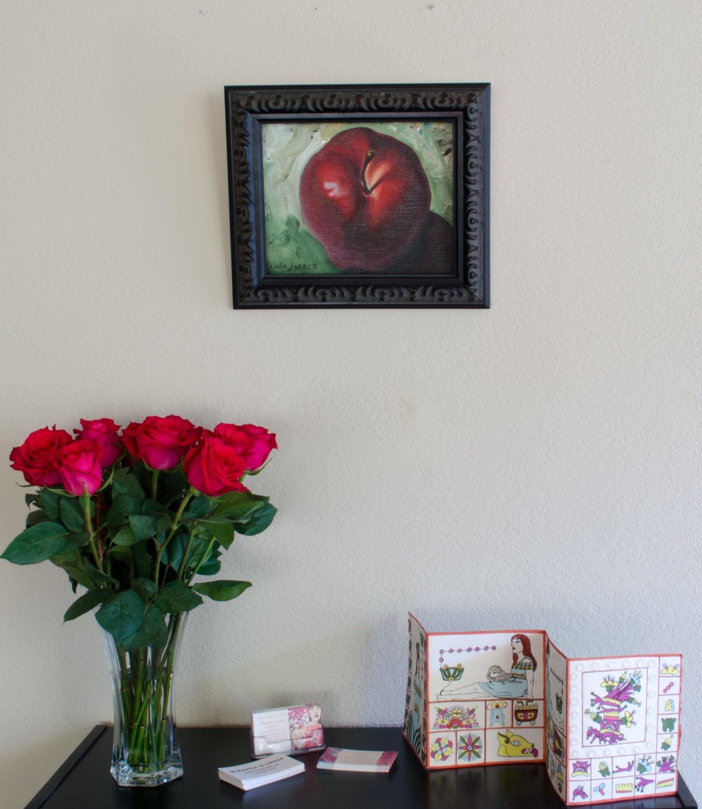 Peinture à l’huile inspirée du réalisme, « La pomme »