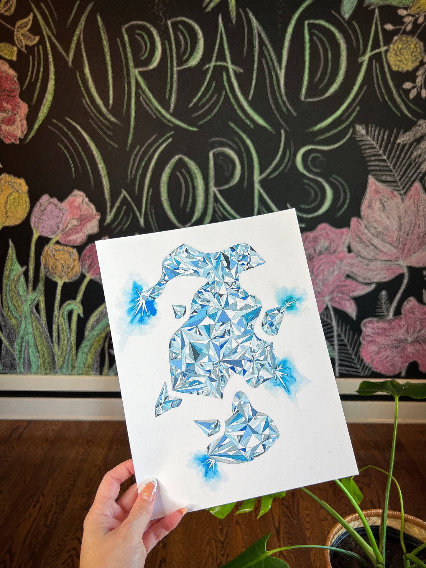 "Blue Diamond," Fine Art Print