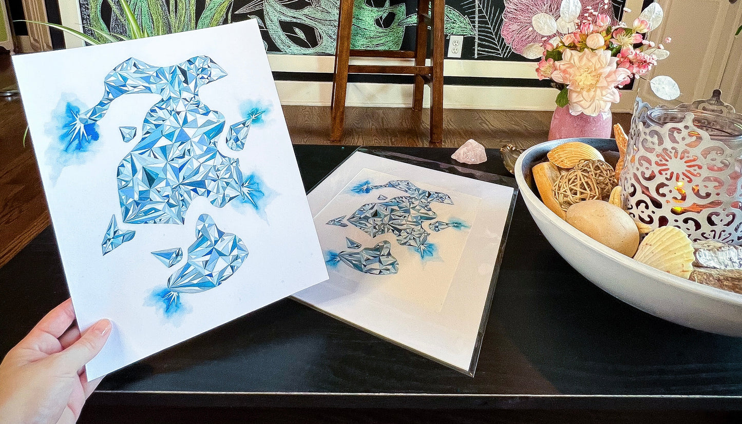 "Blue Diamond," Fine Art Print