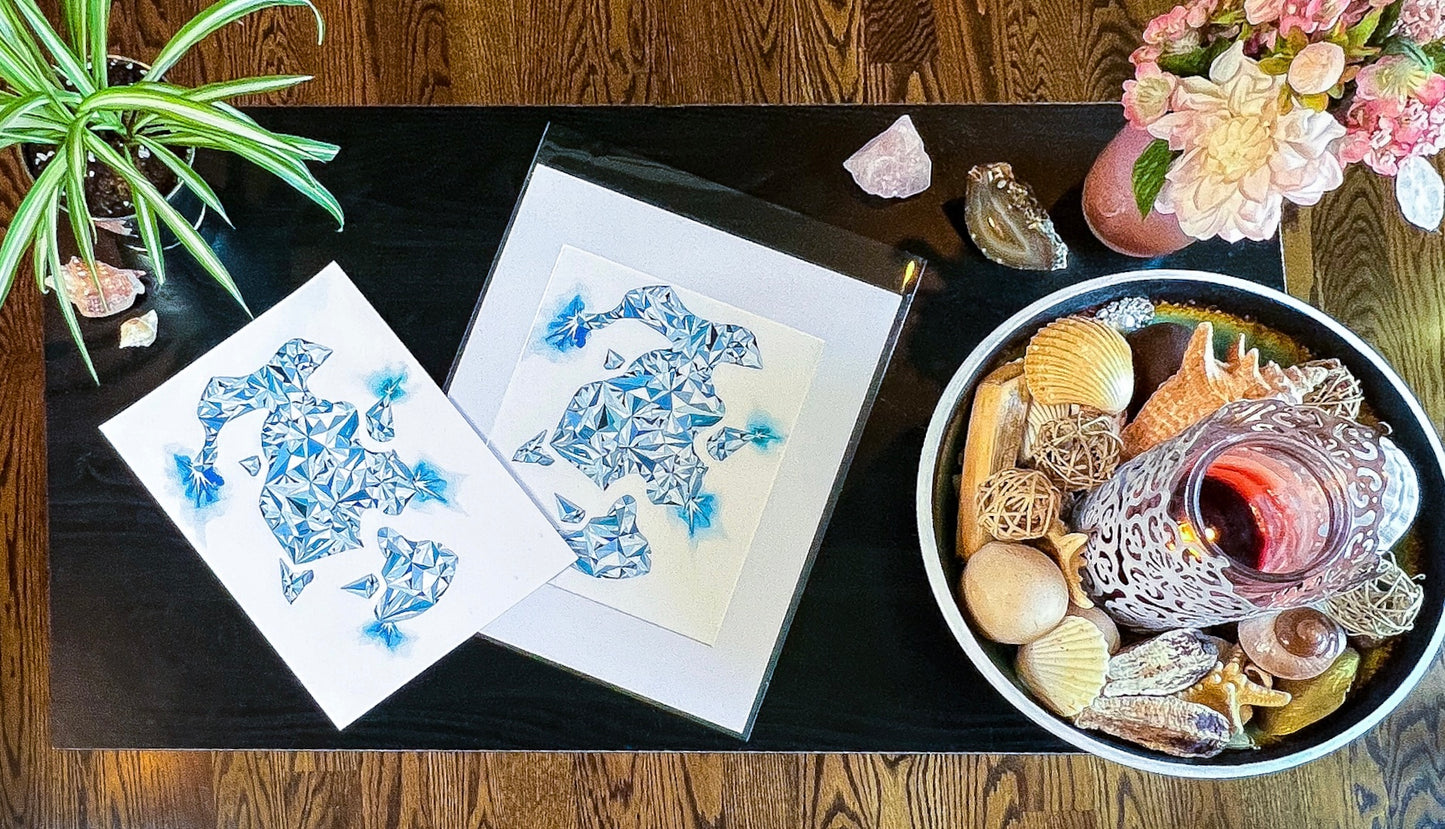 "Blue Diamond," Fine Art Print