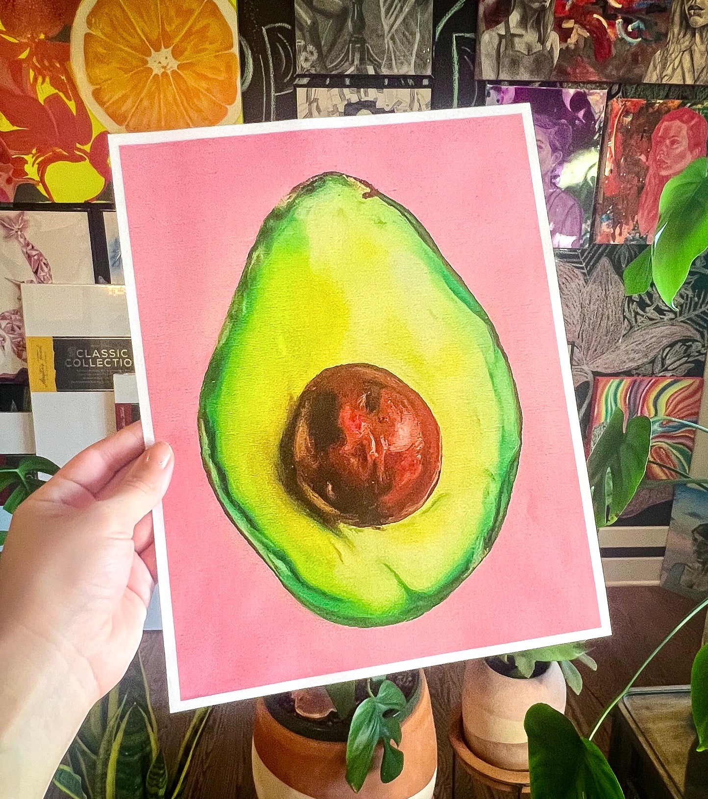 "Es un aguacate... Graciassss...", impresión de bellas artes