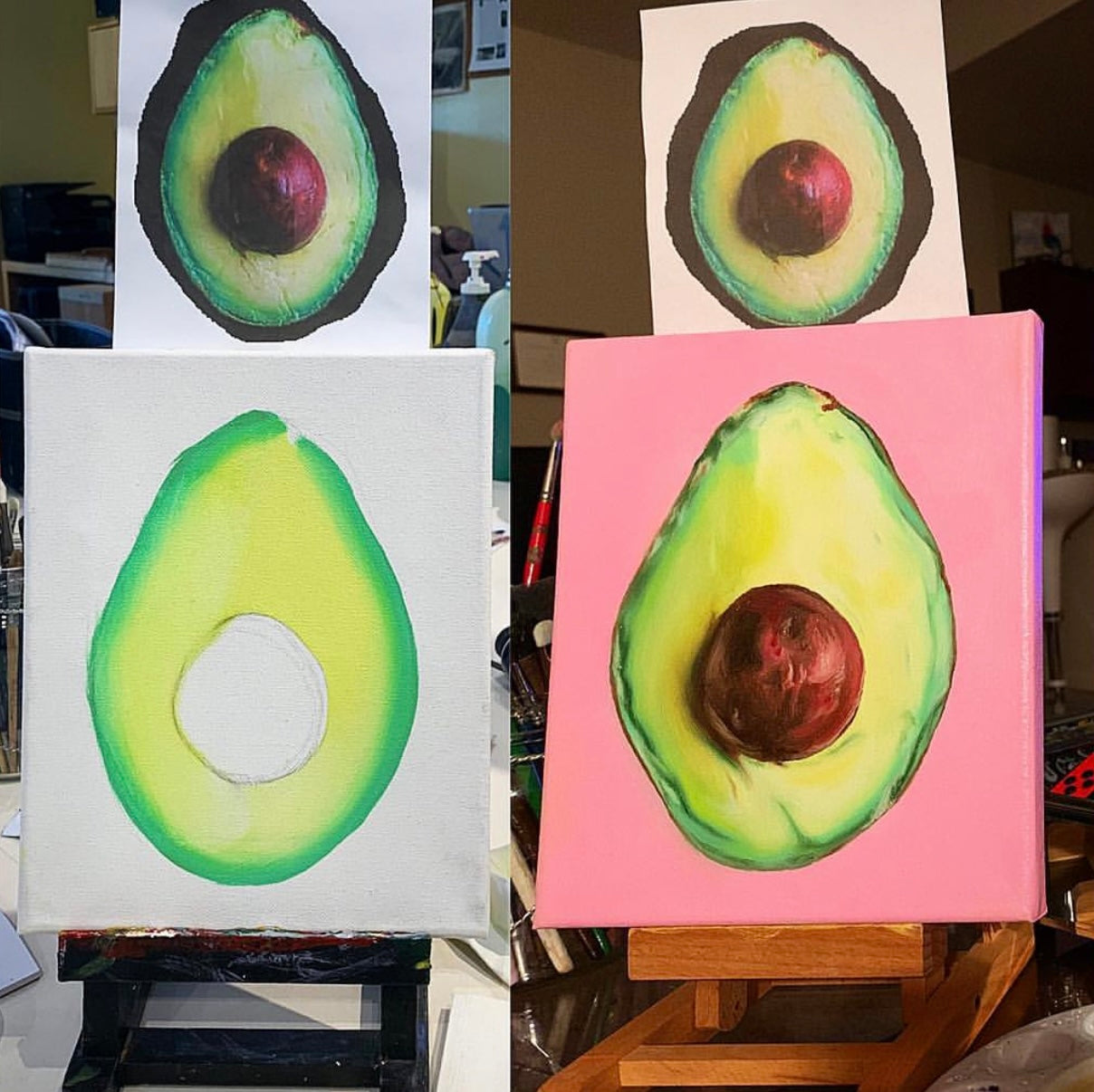 Peinture à l'huile inspirée du réalisme, « C'est un avocat… merci. »