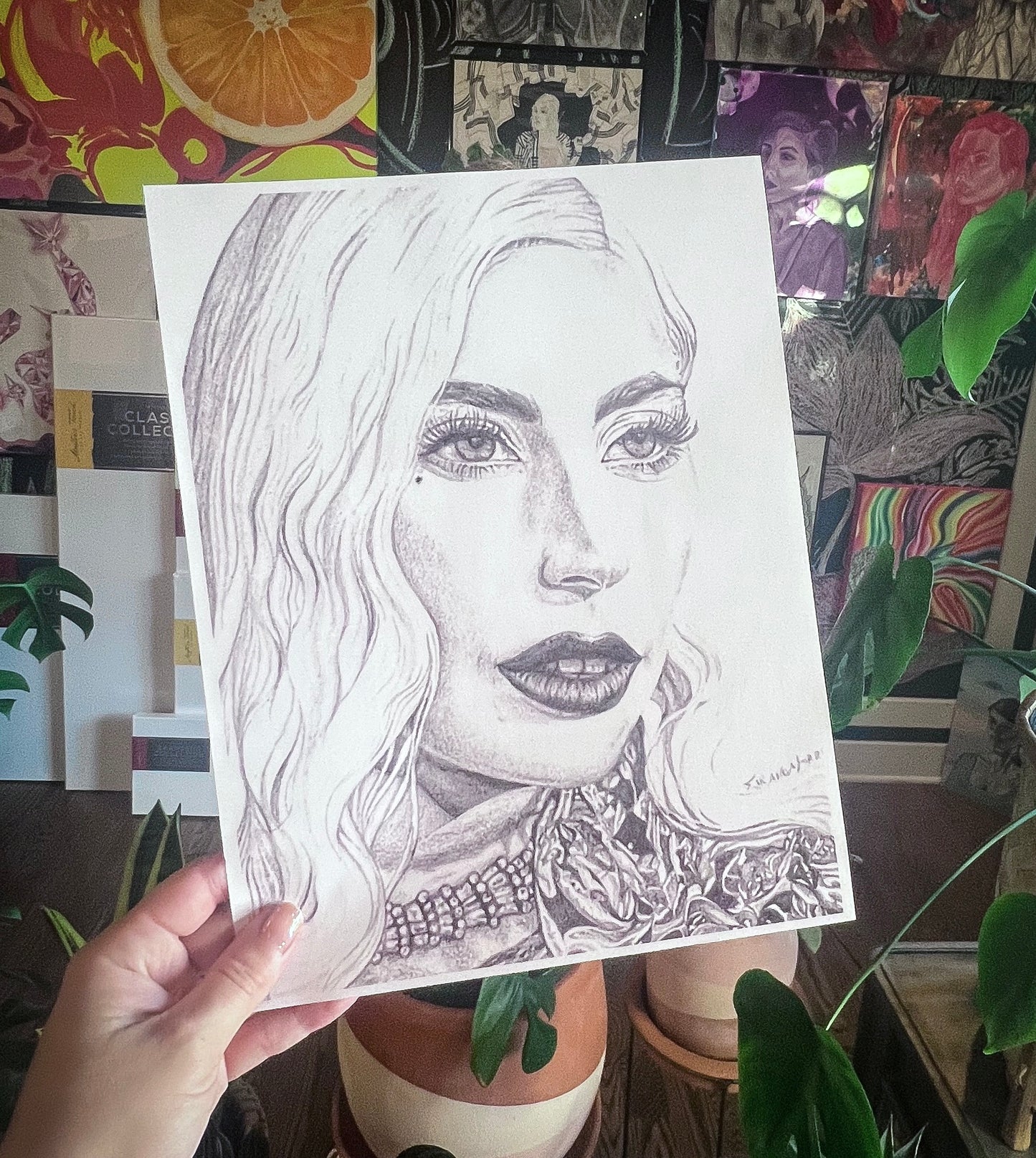 “Gaga”, impresión de bellas artes