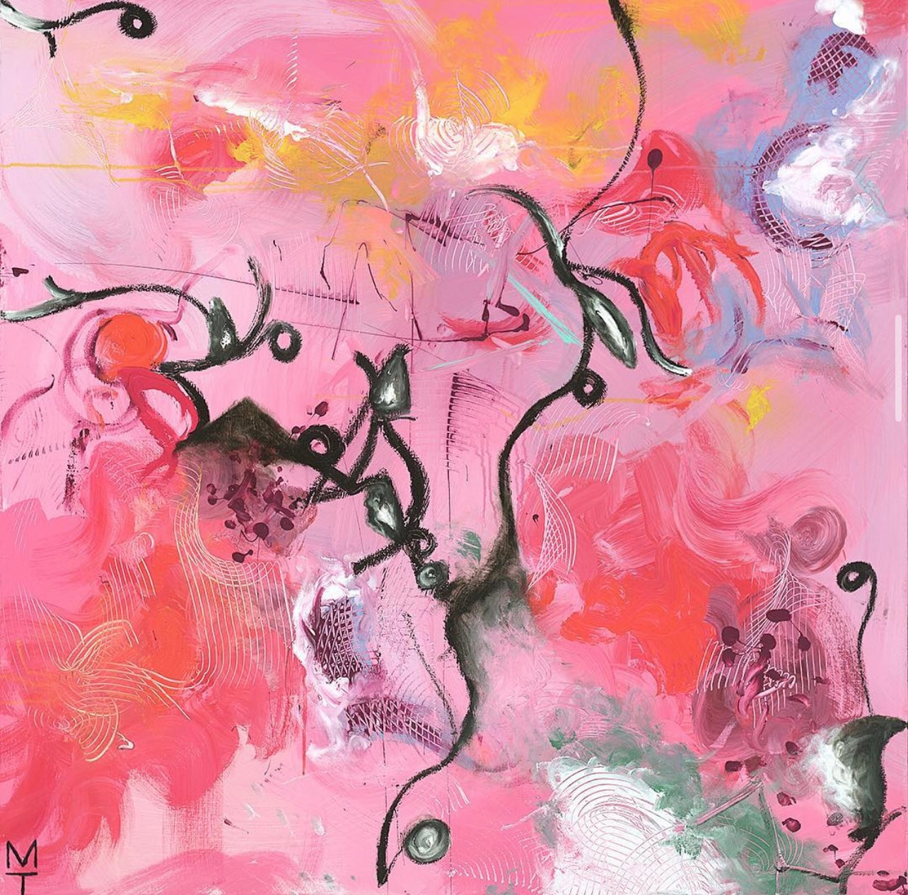 Freeform, Wild Abstract Painting, “Tornadooo!” – MIRPANDA WORKS